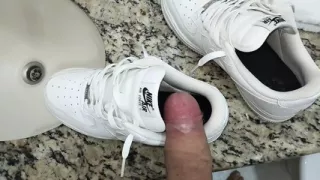 Nike AF1 fucking and cumming a lot inside with the fleshlight