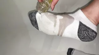 Foot Oil Massage in Ankle Socks