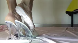 Shoes with My Beautiful Legs All in Yogurt