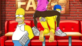 Slutty Cuckold Wife COMPILATION. Cartoon, Simpson Parody