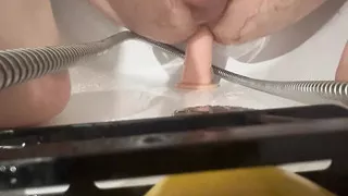 Boy trying dildo first time