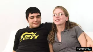 Sister fucks in front of stepbrother