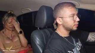Uber driver gives a Colombian MILF a double creampie - Monique Fuentes and Brian Evansx