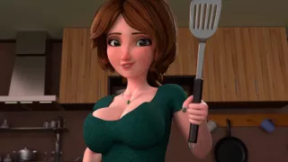 Aunt Cass Bends Over for Big Creampie