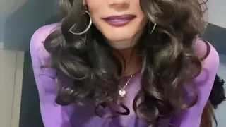 Transparent Purple Top with Purple Stockings