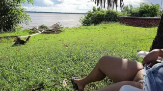 What is this panties hiding? Would you dare to sit beside