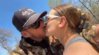 Setting Up Camp while Flashing and Teasing Outdoors