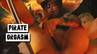 Pirate Girl Gets Wild Orgasms From Vibrators In All Orifices