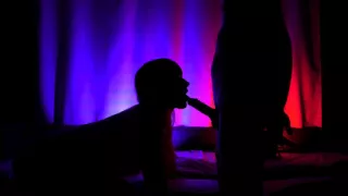 Blowjob and sex in the darkness