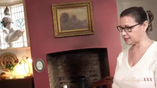 AuntJudysXXX - Busty mature boss Lady Eva Jayne makes a deal with her employee