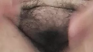 hairy fat pussy of mature milf