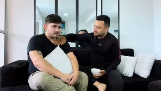 My shy neighbor came to ask for sugar at my house and ended up sticking his cock in my big ass