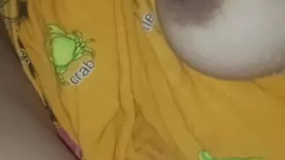 Relaxing play with mother-in-law while father-in-law is eating