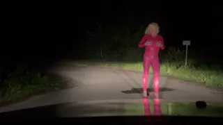 Golden Shower pink Rubber outdoor Slut