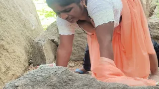 Fucking ass in doggy style in jungle