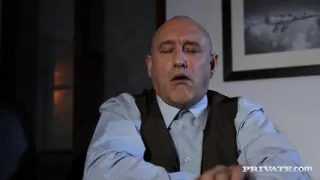 Sexy secretary goes down on the boss and decides to fuck him too