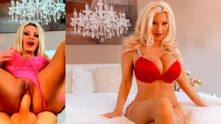 Horny Busty Blonde Brittany Andrews Dildo Fucks Her Pussy and Butt Hole!