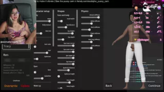 Cutie Gamer Girl Plays Sexy Battle Game with Fans on Live Stream