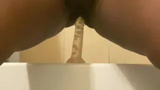 she's a dildo rider (solo - Ebony - female)