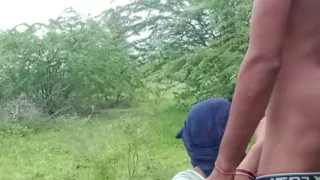 Desi Village Bhabhi's Hot Fuck in the Jungle