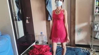 Shivani trying bikini first time.