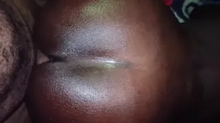 Doggy Stroking This Ebony Ass