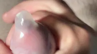 Jerk off in Condom Pt. 2
