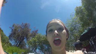 Dani Daniels behind the scenes