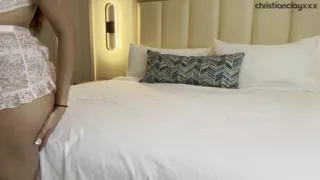 Reyna Belle howls like a bitch as she takes Christian Clay's