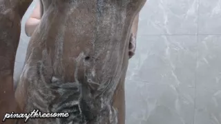 Pinay sex in shower together with pinsan .ambango at ang sarap ni tita habang ligo