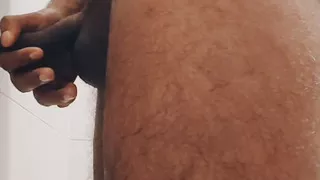 Suck my black hard cock at washroom