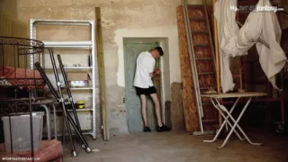 Captured young slut gets fucked by Craig Kennedy as his sexual slave