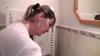 Fat Maid Caught Bathing and Fucked