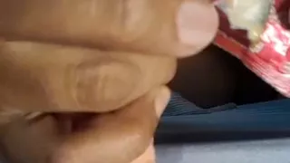 Putting on a condom and inserting a dildo into my pussy extinguished my fire.