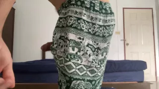 Guy with Cerebral Palsy Jerking his Big Dick in Sexy Shorts