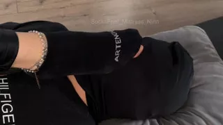 Lie down, because today you're nothing but my footstool...