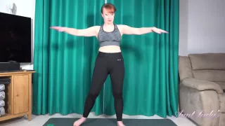 Red Works Up A Sweat, Then Works Her Pussy