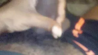 Extremely Large Big Black Cock Jacking It