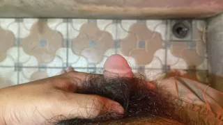 I was masturbating in my ex's bathroom