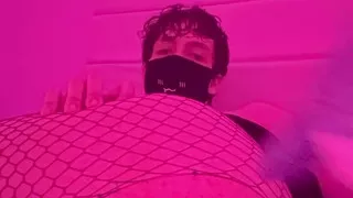 Lonely sissy in her bedroom