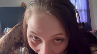 Petite Slut Sucking BBC