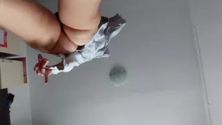 Sexy mom dances naked at home Brunette hairy pussy, big ass, big tits.