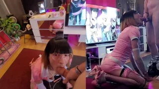 The Pink Maid Used as a Cock Sucker. Caught Playing the Whore. Vanessabitchx