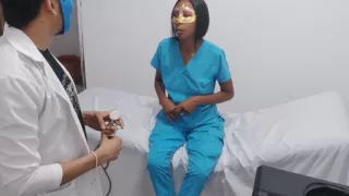 Medical colleagues do adult things on the hospital stretcher.