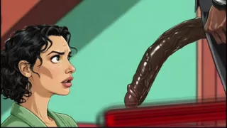 Married Housewife Loves Fucking Big Black Cocks While Her Husband Isn't Looking. Cartoon. Hentai