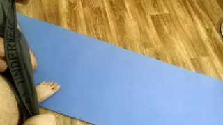 Solo Male Home Workout Turns Into Masturbation Session