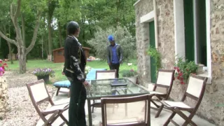 Big boobed ebony French doll enjoys hardcore IR anal sex