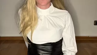 Skinny Blonde Femboy Riding Cock