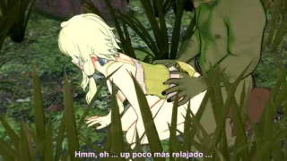 Elf Archer Gets Fucked in the Forest by a Goblin