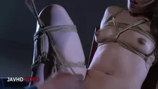Superb Rina Uchimura Tied Up Tight in Japanese Rope Bondage with Toys